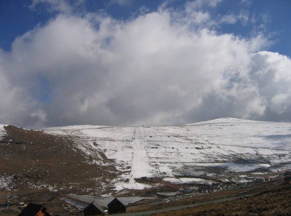 La piste de ski d'Afriski