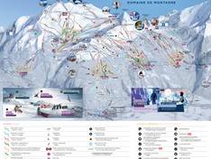 Plan des pistes Les Arcs/Peisey-Vallandry (Paradiski)
