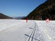 Piste de ski de fond dans la vallée d’Ultental