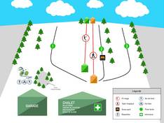Plan des pistes Côte Boisée – Terrebonne