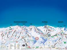 Plan des pistes Spieljoch – Fügen