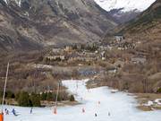 Vue sur les hébergements à Cerler 1500