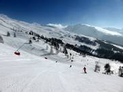 Vue sur les pistes du Schareck