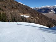 Descente Watles dans la partie inférieure (descente vers la vallée)