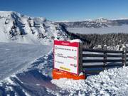 Signalisation des pistes dans le domaine skiable Galsterberg