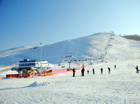 Vue sur les pistes du Sky Resort