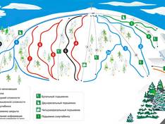 Plan des pistes Sorochany – Kurovo