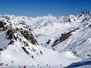 Vue depuis le Palinkopf vers l’Idalp