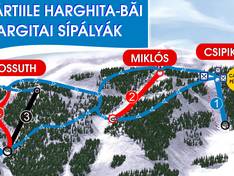 Plan des pistes Harghita Băi