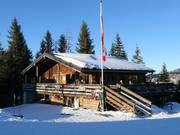 Cabane Hubertushütte au cœur du domaine skiable