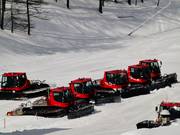 Les dameuses attendent leur intervention