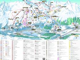 Plan des pistes St. Moritz – Corviglia