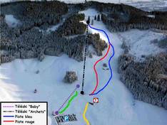 Plan des pistes Mont Gibloux
