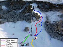 Plan des pistes Mont Gibloux