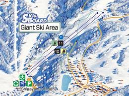 Plan des pistes Giant Resort