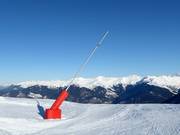 Lance à neige dans le domaine skiable Les 3 Vallées