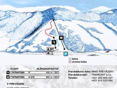 Plan des pistes Stebnícka Huta