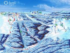 Plan des pistes Šachty – Vysoké nad Jizerou