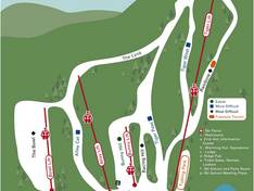 Plan des pistes Tuxedo Ridge