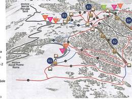 Plan des pistes Forca Canapine