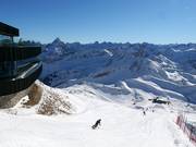 Vue panoramique à 400 sommets depuis la station supérieure du Nebelhorn