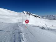 Balisages des pistes dans le domaine skiable de Saint-Lary-Soulan