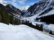 Itinéraire à ski Wilde Grub'n jusqu'à la station de la vallée