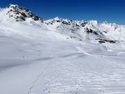 Freeride sur le glacier
