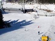 Assez raide : piste à la Kleine Büre