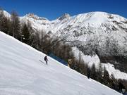 Piste noire au télécabine Tagliede-Costaccia