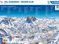 Plan des pistes Val Gardena (Gröden)