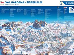 Plan des pistes Val Gardena (Gröden)