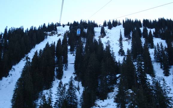 La plus haute gare aval dans les Alpes d'Ammergau – domaine skiable Laber – Oberammergau