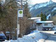 Le bus s'arrête directement au domaine skiable.