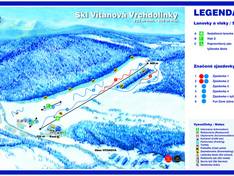 Plan des pistes Vitanová