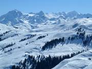 Vue sur la Hanglalm avec les Hohe Tauern