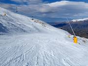 Très bonne préparation des pistes dans le domaine skiable de Coronet Peak