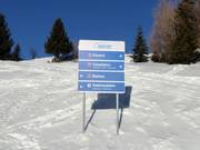 Signalisation des pistes dans le domaine skiable du Rosskopf