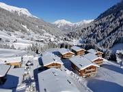 Vue sur le Landal Hochmontafon et le village de Gargellen