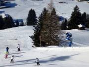 Tour de neige sur la descente vers la vallée Kleinarl