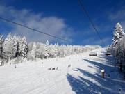 La plus longue piste du domaine skiable au télésiège Große Almberg