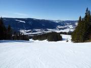 Domaine skiable de Hafjell avec vue sur la vallée de Gudbrand