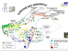 Plan des pistes Les Signaraux – La Motte d'Aveillans