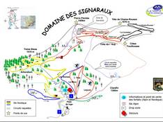 Plan des pistes Les Signaraux – La Motte d'Aveillans