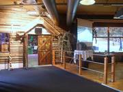 Beaucoup d'espace pour l'après-ski avec vue sur le hall de ski