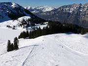 Piste intermédiaire au Seeben