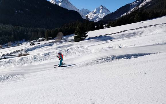La plus haute gare aval dans le massif du Verwall – domaine skiable Mathon