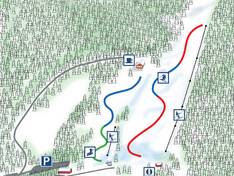 Plan des pistes Ombergsliden Vadstena
