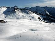 Vue en direction de Breitenalpe avec Falzer Kopf