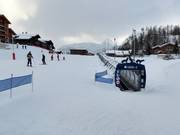 Zone débutants Tignes 1800 avec tapis roulants gratuits